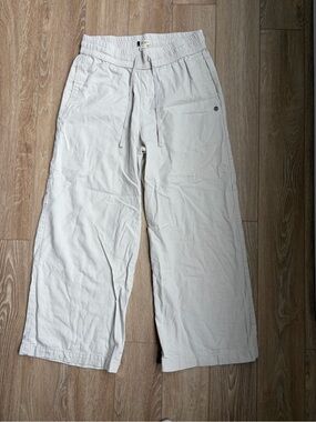 Roxy Women's Wide-Leg Linen Cropped Pants